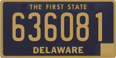 DE license plate 636081