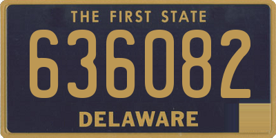 DE license plate 636082