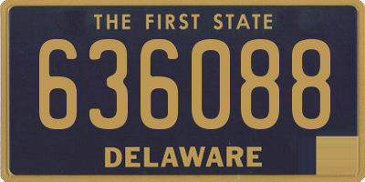 DE license plate 636088