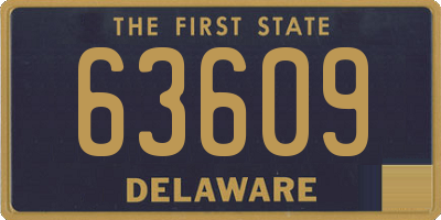 DE license plate 63609