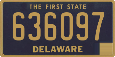 DE license plate 636097