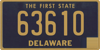 DE license plate 63610