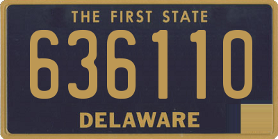 DE license plate 636110