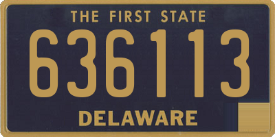 DE license plate 636113