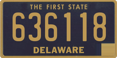 DE license plate 636118