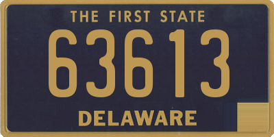DE license plate 63613