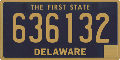 DE license plate 636132