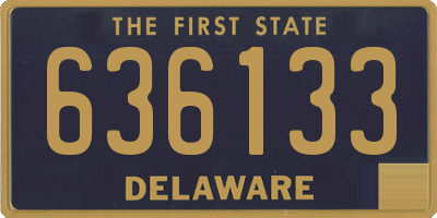 DE license plate 636133