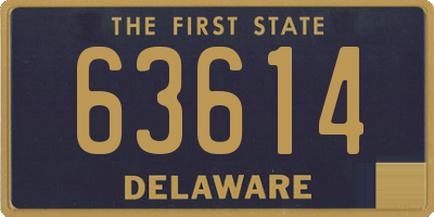 DE license plate 63614