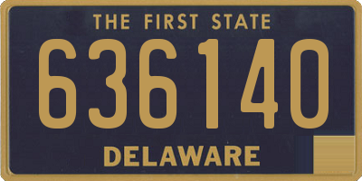 DE license plate 636140