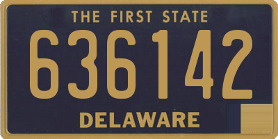 DE license plate 636142