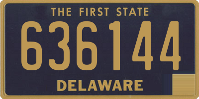 DE license plate 636144