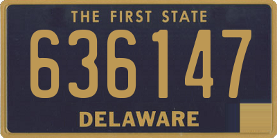 DE license plate 636147