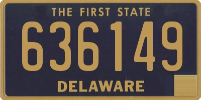 DE license plate 636149