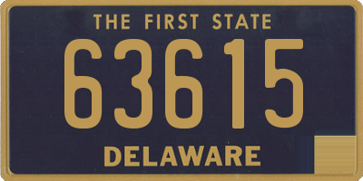 DE license plate 63615