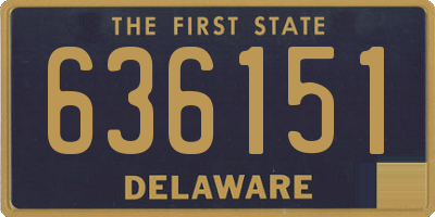 DE license plate 636151