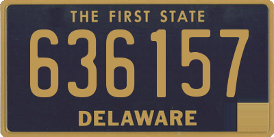 DE license plate 636157