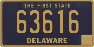 DE license plate 63616