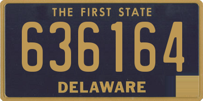 DE license plate 636164