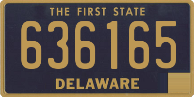 DE license plate 636165