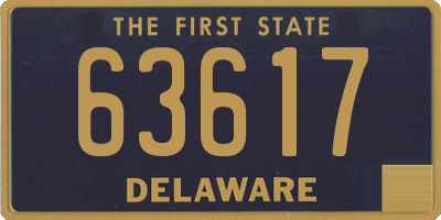 DE license plate 63617