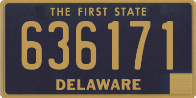 DE license plate 636171