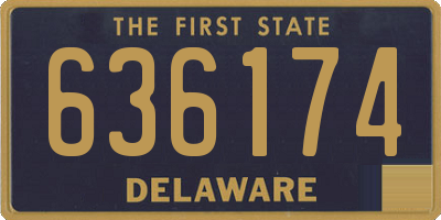 DE license plate 636174