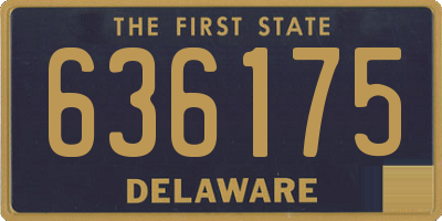 DE license plate 636175