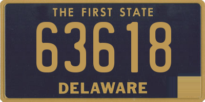 DE license plate 63618