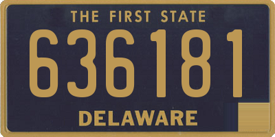 DE license plate 636181