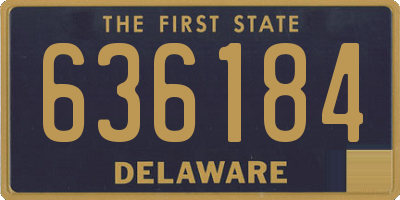 DE license plate 636184