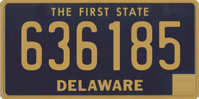 DE license plate 636185