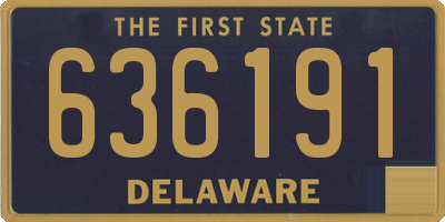 DE license plate 636191