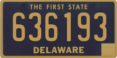 DE license plate 636193