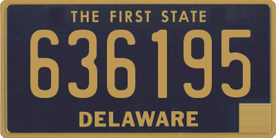 DE license plate 636195