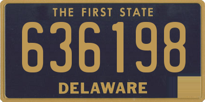 DE license plate 636198