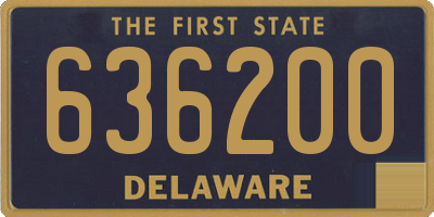 DE license plate 636200