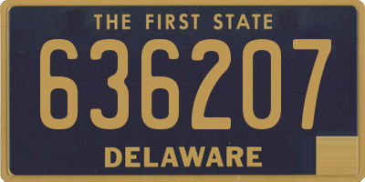 DE license plate 636207