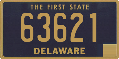 DE license plate 63621