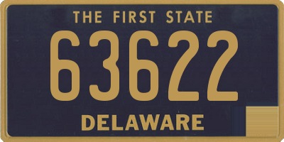 DE license plate 63622