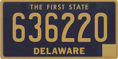 DE license plate 636220