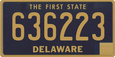 DE license plate 636223
