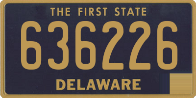 DE license plate 636226