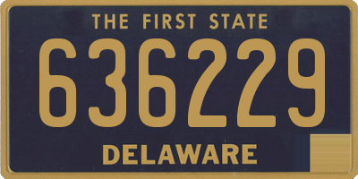 DE license plate 636229