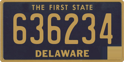 DE license plate 636234
