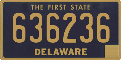 DE license plate 636236