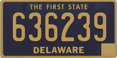 DE license plate 636239