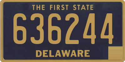 DE license plate 636244