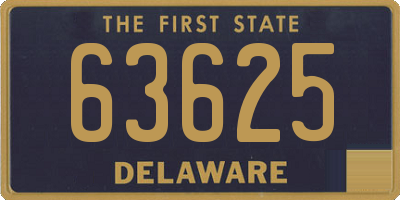 DE license plate 63625