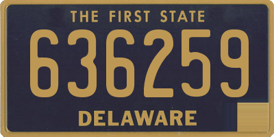 DE license plate 636259